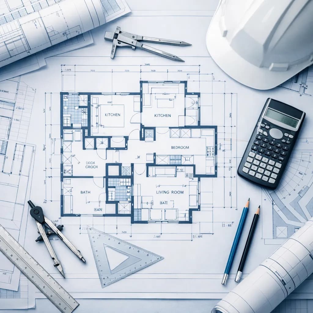 Reviewing plumbing plans for a project