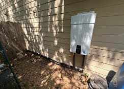 Tankless water heater install